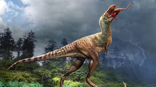 Poslední večeře bratrance Tyrannosaura rexe se skládala z dinosauřích mláďat