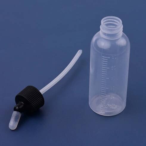 10pcs 65ml Airbrush Paint Aufbewahrungsflasche Gläser Plastik Squeeze Flasche mit Scale Line für Airbrush Art & Craft Paint