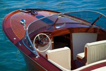 dřevěný luxusní tendr v monaku - motorový člun - stock snímky, obrázky a fotky