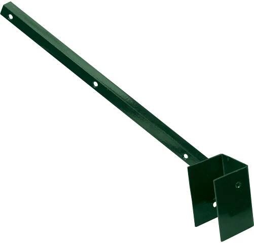 Bavolet na sloupek 60x60 mm - Zn + PVC, vnější, zelený