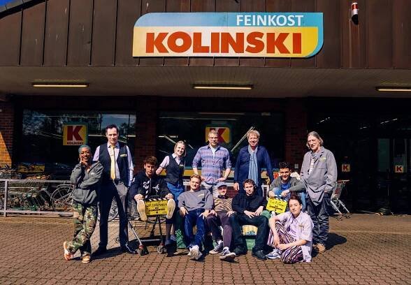 Nura Habib Omer, Marc Hosemann, Oskar Belton, Klara Lange, Ludger Bökelmann, David Ali Rashed, Marie Bloching - Die Discounter - Season 4 - Z natáčení