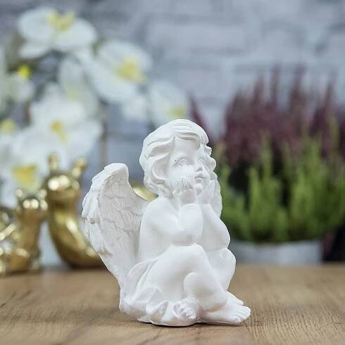 ANDĚLSKÁ SÁDROVÁ FIGURKA NÁHROBNÍ ANDĚL NA HROB za 156.00CZK - Allegro