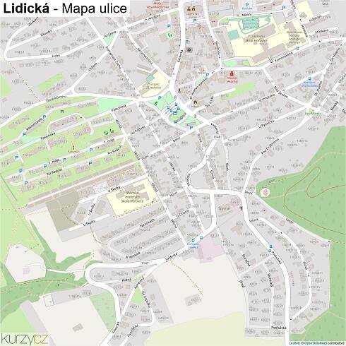 Lidická - mapy | Kurzy.cz