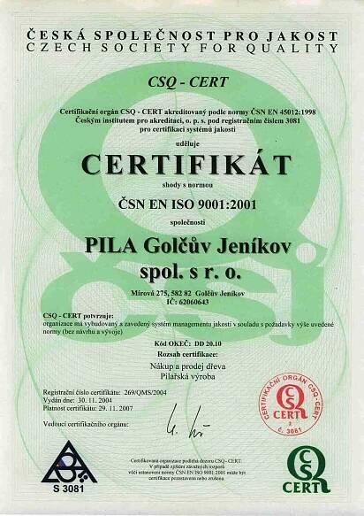 Pila Golčův Jeníkov 