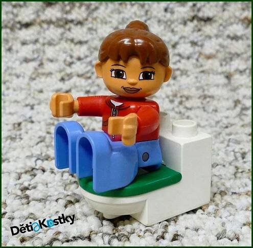 Lego® Duplo® Záchod Bílý (Zelené Prkénko)