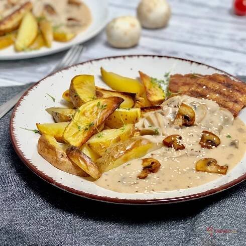 Rychlá veganská omáčka se žampiony