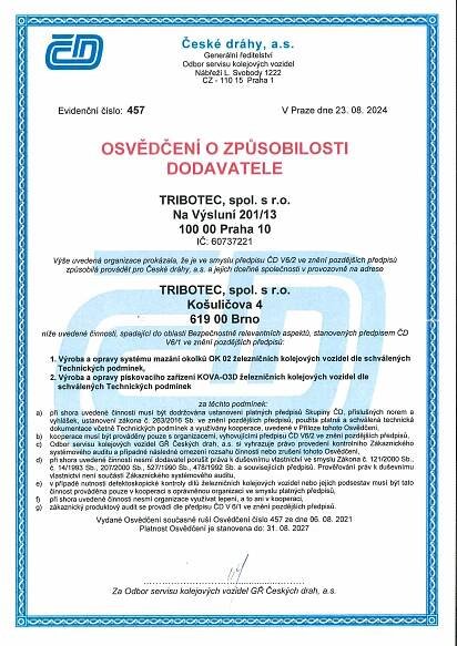 KE STAŽENÍ – TRIBOTEC – Kolejová vozidla