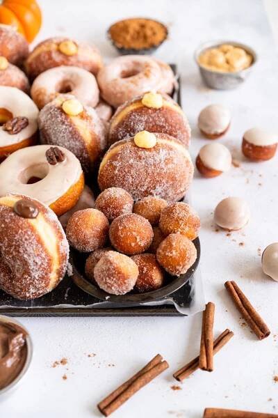 Thanksgiving Doughnuts (Brioche Doughnuts) - Cloudy Kitchen