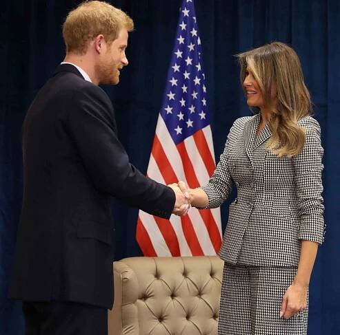 Prince Harry and Melania Trump Meet at the Royal's Third Annual Invictus Games