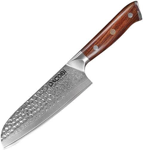 Nůž Santoku C39, Damašková ocel, 18 cm
