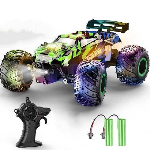 Remote Control Car, RC Cars Kids Toys For Boys, 2.4Ghz RC Truck Toys For Girls, * Truck Toys With Headlights & Car Body Lights, 20 KM/H