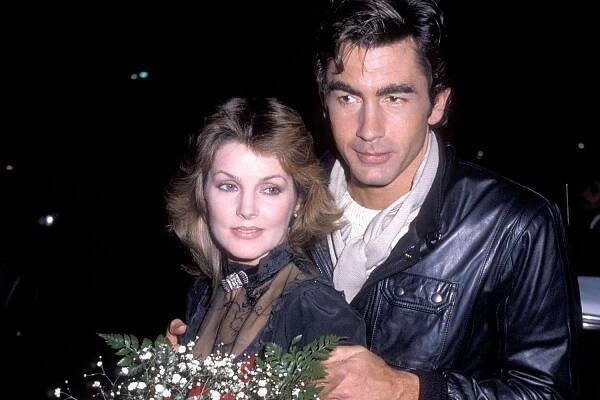 Actress Priscilla Presley and boyfriend Mike Edwards on December 2, 1983 dine at Mon Kee's Restaurant in Los Angeles, California