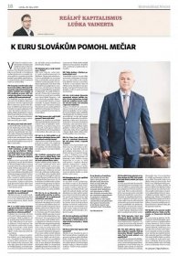 Celostránkový rozhovor s Ivanem Šramkem v Hospodářských novinách