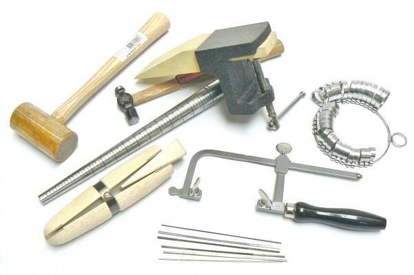 Jewelry Making Kit Basic Tool Jewelers Set - Anvil Mandrel Saw Frame Mallet