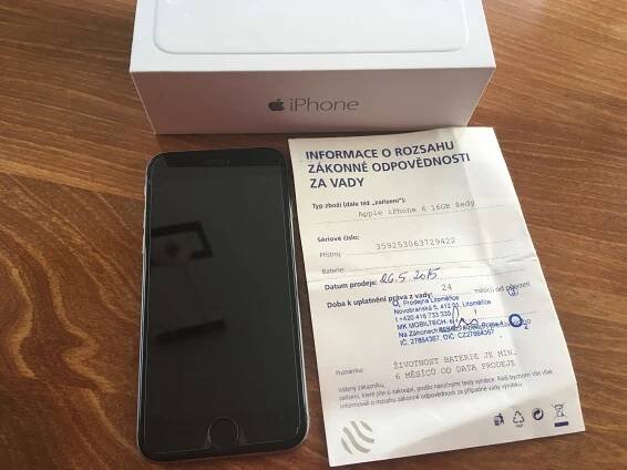iPhone 6 16GB, CZ, O2, zaruka - Apple Bazar