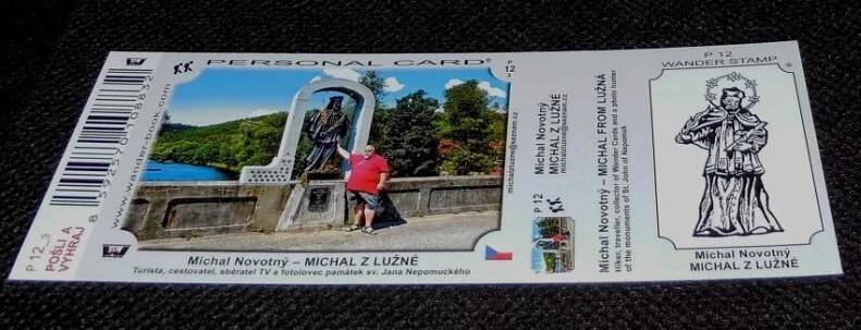 Turistická vizitka P 12 Michal Novotný - Michal z Lužné - Sběratelství