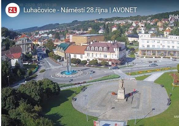 Web kamera Luhačovice - nám. 28. října