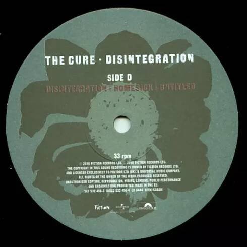 2LP The Cure: Disintegration