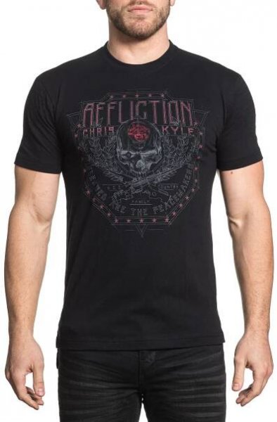 Affliction pánské tričko černé CK BALLISTICA 19434