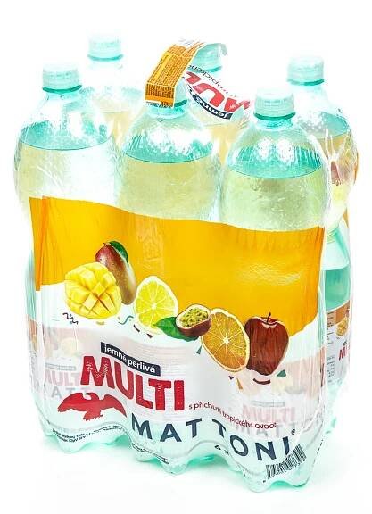MATTONI Voda minerální jemně perlivá Multi 6 x 1,5 l - Minerální ochucené, Vody, Nealko, Nápoje, tabák