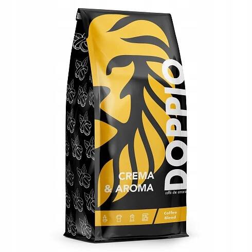 Káva zrnková 1kg DOPPIO CREMA - ČERSTVĚ PRAŽENÁ +DÁREK