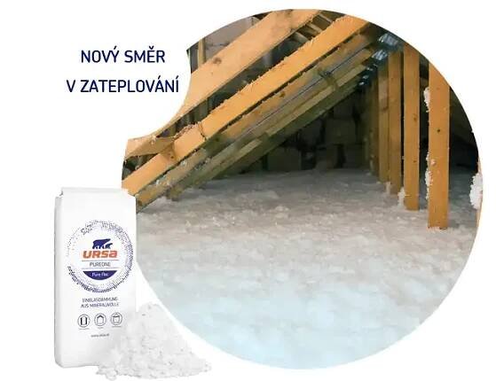 URSA Pure Floc Izolace foukaná – 16,6 kg - Obrázek 4