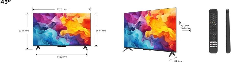 43" TCL 43V6B