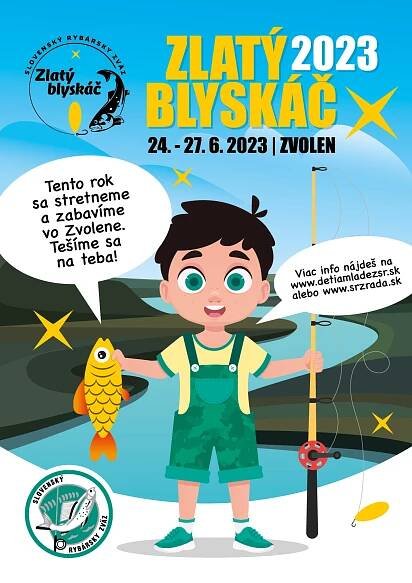 Zlatý blyskáč 2023 Zvolen - Deti a mládež slovenského rybárstva, o. z.
