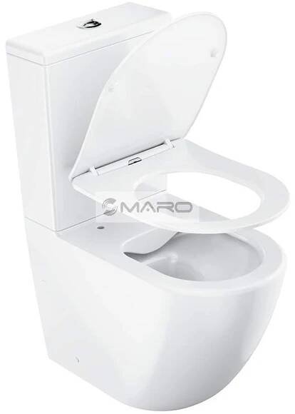 Ravak Optima WC klozet kombinační RimOff set, výška 40 cm, vario odpad, bílý