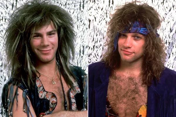 David Bryan and Jon Bon Jovi of Bon Jovi, 1987