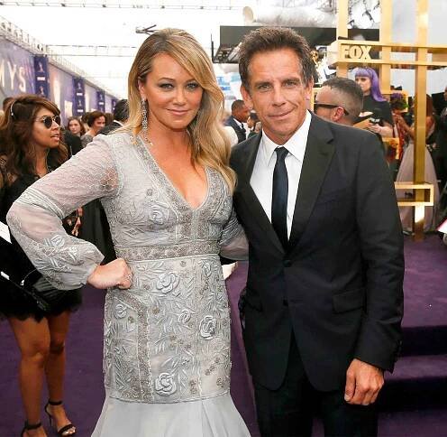 Christine Taylor and Ben Stiller arrive at the 71st Primetime Emmy Awards, at the Microsoft Theater in Los Angeles 71st Primetime Emmy Awards - Red Carpet, Los Angeles, USA - 22 Sep 2019