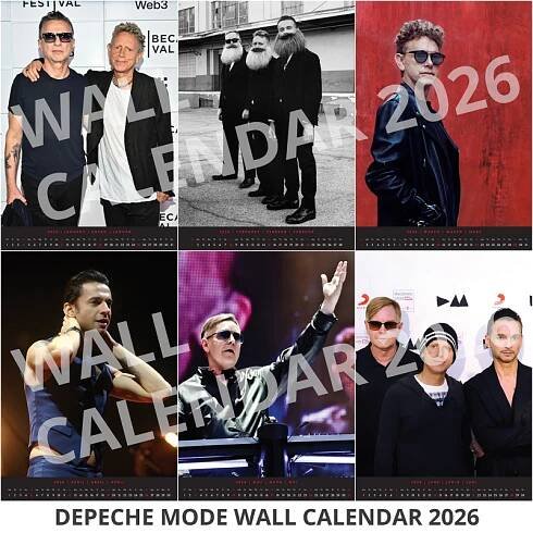 Sada kalendářů Depeche Mode 2026 (nástěnný + stolní)