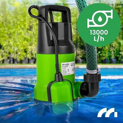 Ponorné čerpadlo pro znečištěnou a čistou vodu, plovákové, 13000 l/h