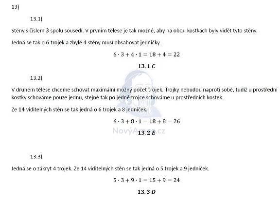 Řešení přijímacího testu z matematiky pro osmileté obory 2025 1. termín | StatniPrijimacky.cz