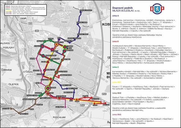 Provoz MHD v Mladé Boleslavi od 18. května: Dopravní podnik Mladá Boleslav, s.r.o.