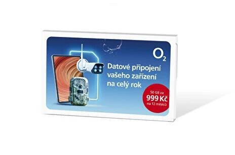 O2 datová SIM karta 50GB PŘEDPLACENÁ