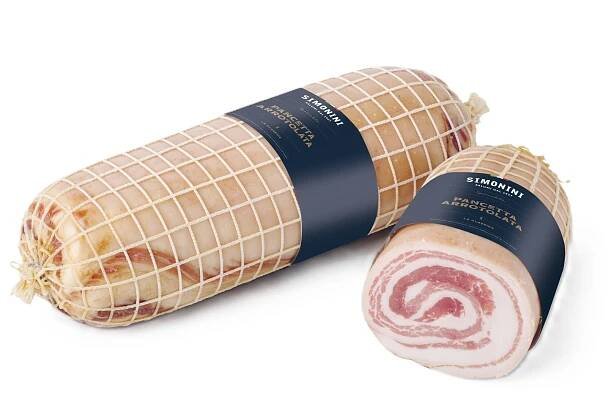 Pancetta Arrolata (rolovaná) 1/2 cca 1,5kg Simonini