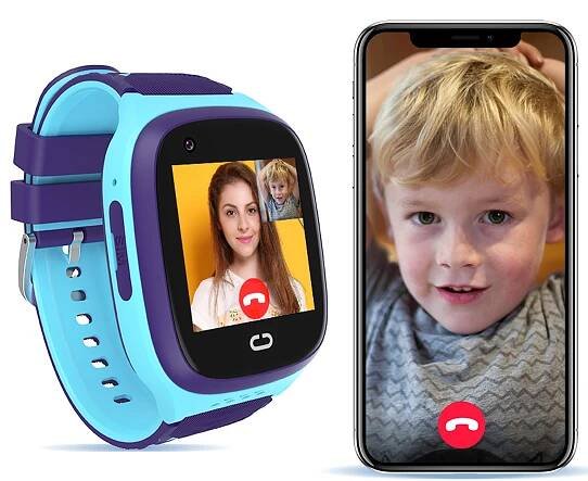 CHYTRÉ HODINKY HODINKY PRO DĚTI SIM TELEFONOVÁNÍ VIDEOHOVORY GPS SMS MODRÉ Kód výrobce 89-015#