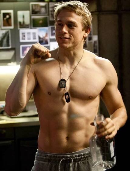 Charlie Hunnam - Abs Slide