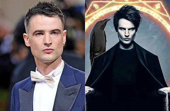 Britský herec Tom Sturridge jako Sandman v seriálovém hitu Netflixu (2022)