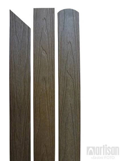 WPC dřevoplastové plotovky Dřevoplus Profi rovné 15x80x1500 - Teak | Artisan