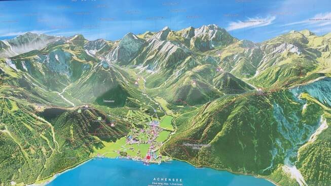 Mapa Achensee. 