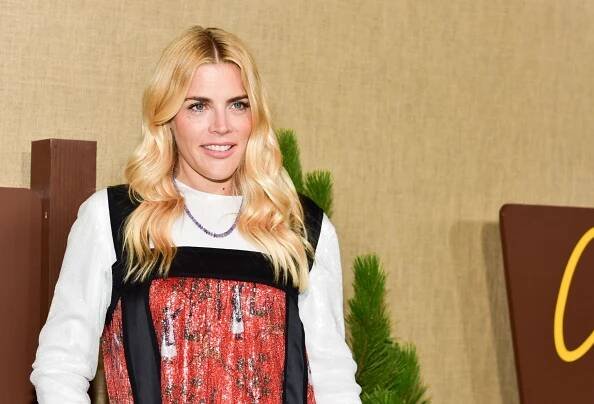 Image may contain Busy Philipps Human Person Clothing Apparel Female and Sleeve