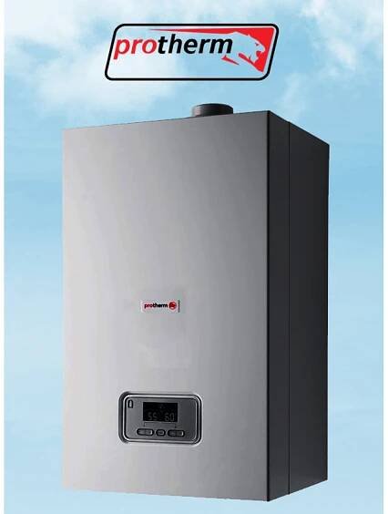 Kondenzační kotel s průtokovým ohřevem vody Protherm Panther Condens 48 KKO-A (48 kwt).