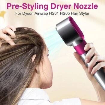 Výměna trysky nástavce na vysoušeč vlasů před stylingem pro Dyson Airwrap Styler rotační curlingové