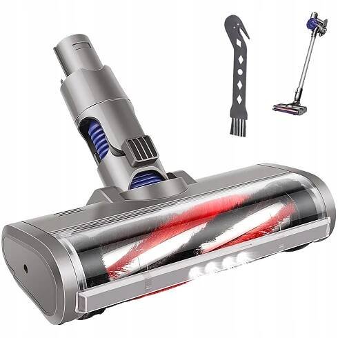 TURBO KARTÁČ NA VÁLEČKY ELEKTROKARTÁČ S LED PRO DYSON V6 DC58-59 DC61-62