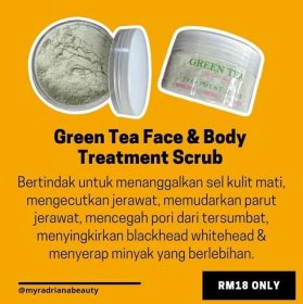 Greentea treatment scrub
