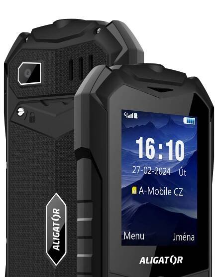 Mobilní telefon Aligator R35 eXtremo černá barva
