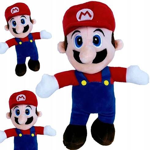 MARIO VELKÝ PLYŠÁK 27 CM SUPER MARIO VELKÝ PLYŠOVÝ MAZLÍČEK PŘÍTULNÍČEK Z PLYŠOVÉ POHÁDKY