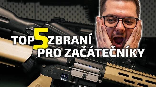 Top 5 airsoftových zbraní pro začátečníky